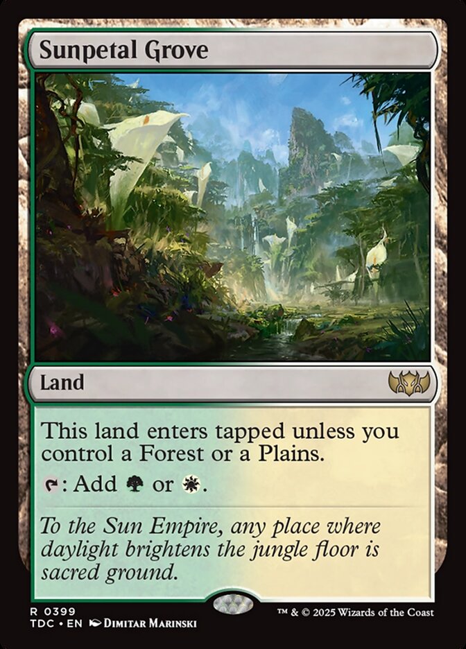 Sunpetal Grove — Tarkir: Dragonstorm Commander 399/413