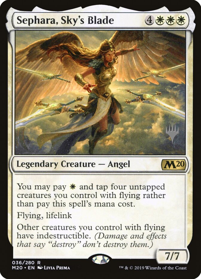 Sephara, Sky's Blade — Core Set 2020 Promos 36p/144