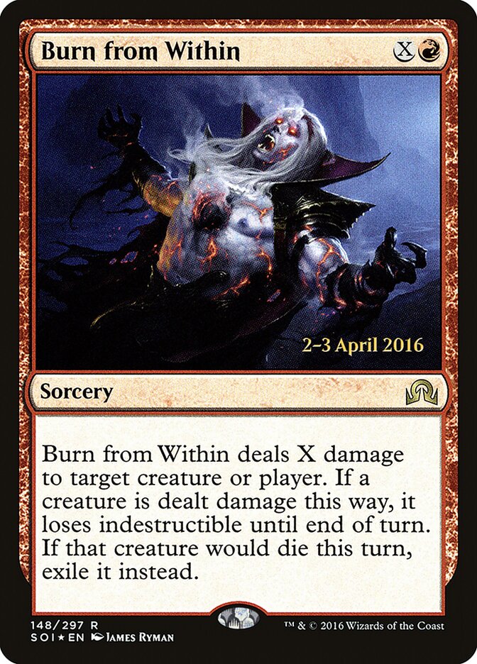 Burn from Within — Shadows over Innistrad Promos 148s/89