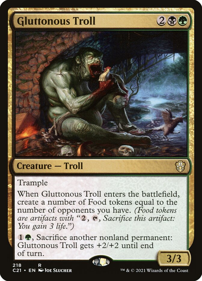 Gluttonous Troll — Commander 2021 218/409