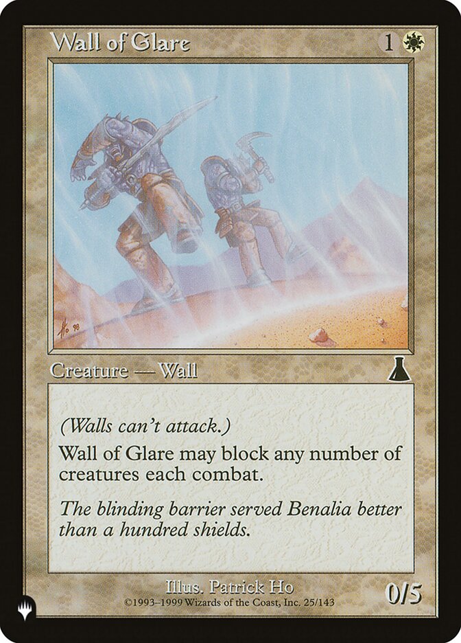 Wall of Glare — The List UDS-25/5581