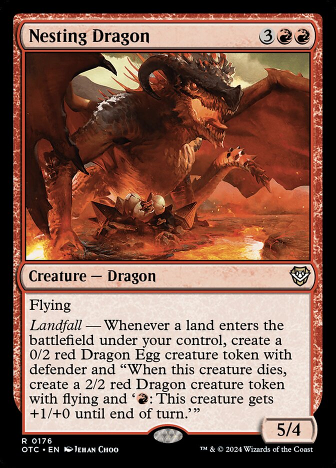 Nesting Dragon — Outlaws of Thunder Junction Commander 176/342