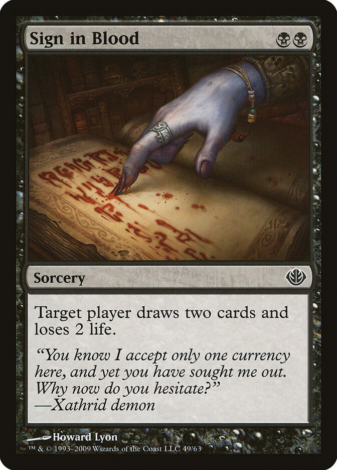 Sign in Blood — Duel Decks: Garruk vs. Liliana 49/63