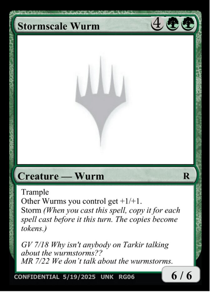 Stormscale Wurm — Unknown Event RG06/512