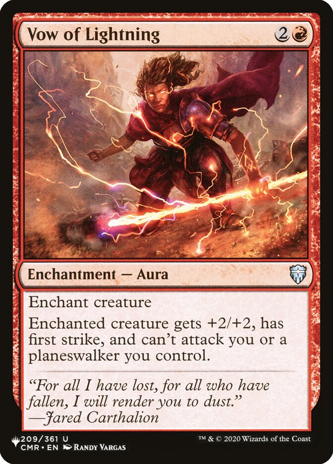 Vow of Lightning — The List CMR-209/5581