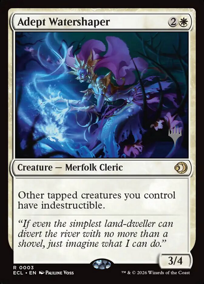 Adept Watershaper — Lorwyn Eclipsed Promos 3p/80
