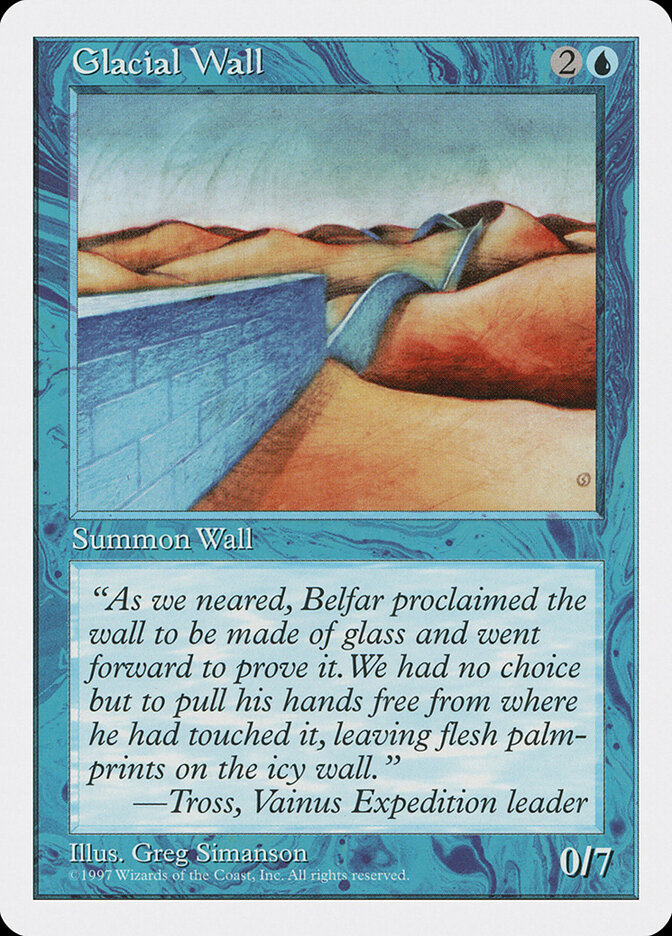 Mur glaciaire — Fifth Edition 91/455