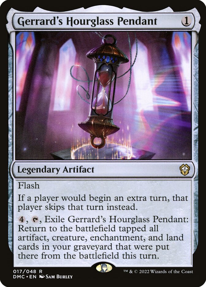 Gerrard's Hourglass Pendant — Dominaria United Commander 17/240