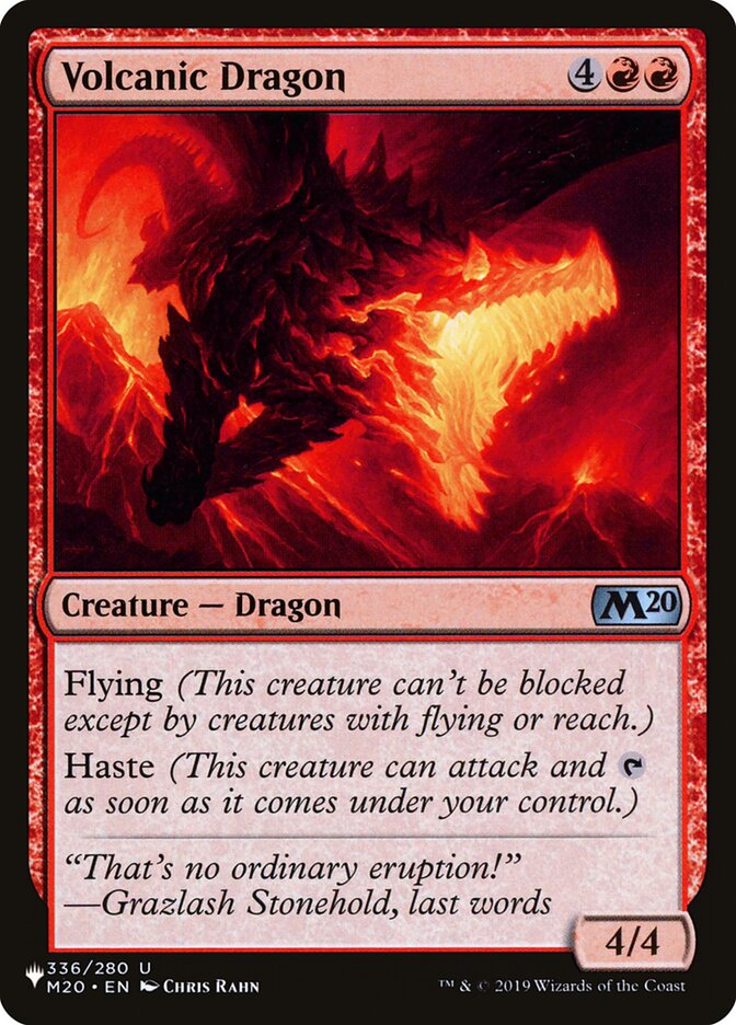 Volcanic Dragon — The List M20-336/5581