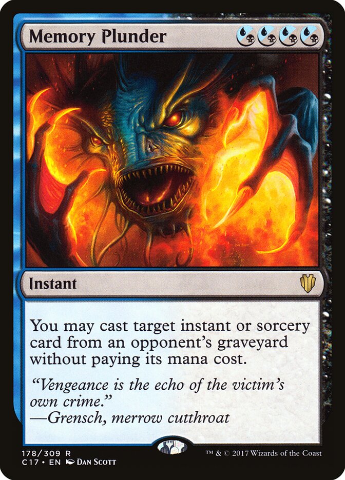 Memory Plunder — Commander 2017 178/309