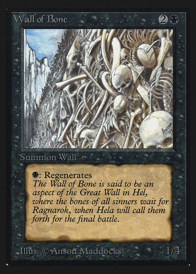 Wall of Bone — Collectors' Edition 133/302