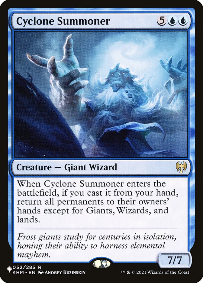 Cyclone Summoner — The List KHM-52/5581