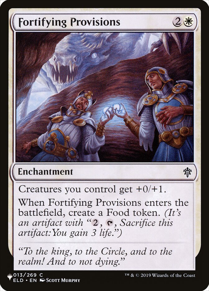 Fortifying Provisions — The List ELD-13/5581
