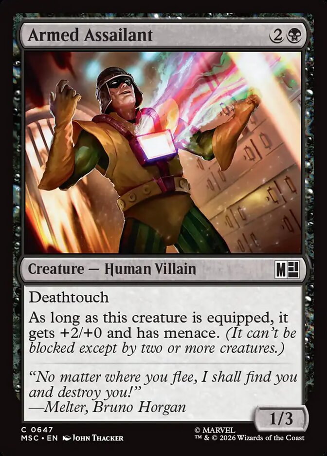 Armed Assailant — Marvel Super Heroes Commander 647/866