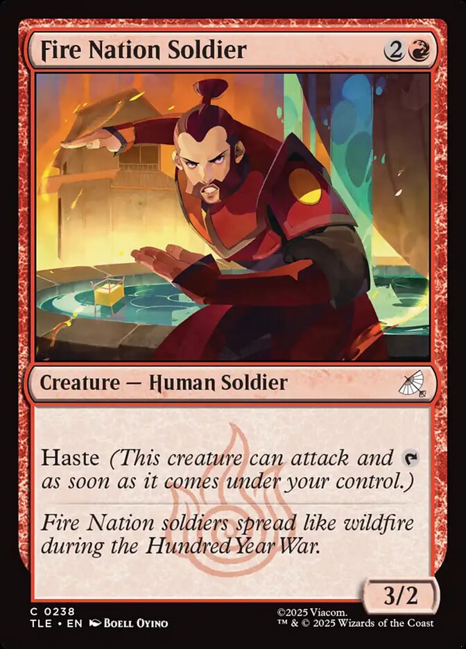 Fire Nation Soldier — Avatar: The Last Airbender Eternal 238/317