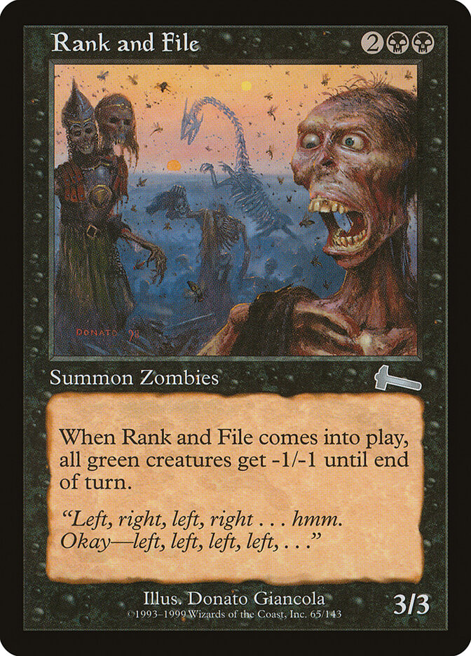Rank and File — Urza's Legacy 65/143