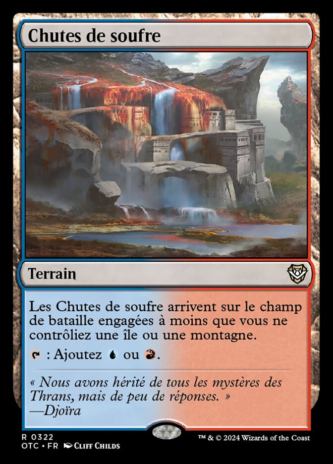 Chutes de soufre — Outlaws of Thunder Junction Commander 322/342