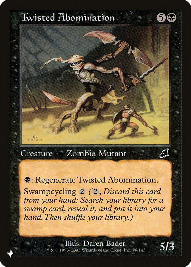 Twisted Abomination — The List SCG-76/5581