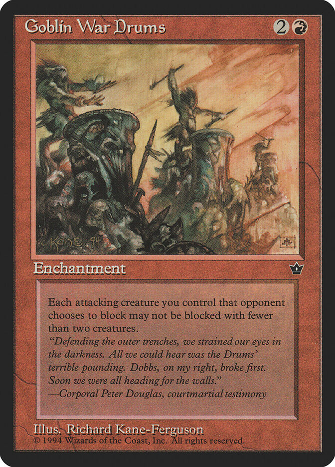 Goblin War Drums — Fallen Empires 58b/187