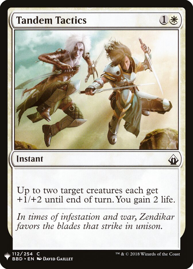 Tandem Tactics — The List BBD-112/5581