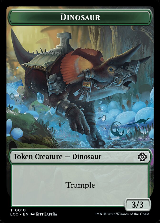 Dinosaur — The Lost Caverns of Ixalan Commander Tokens 10/18