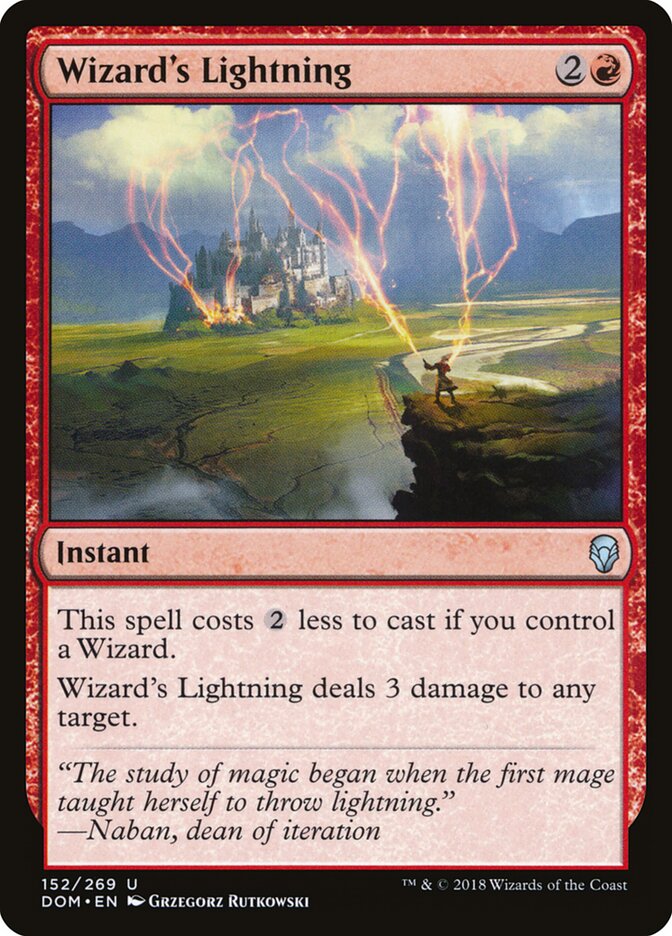 Wizard's Lightning — Dominaria 152/280