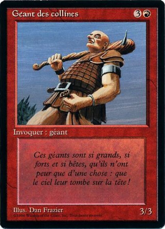 Hill Giant — Foreign Black Border 158/307