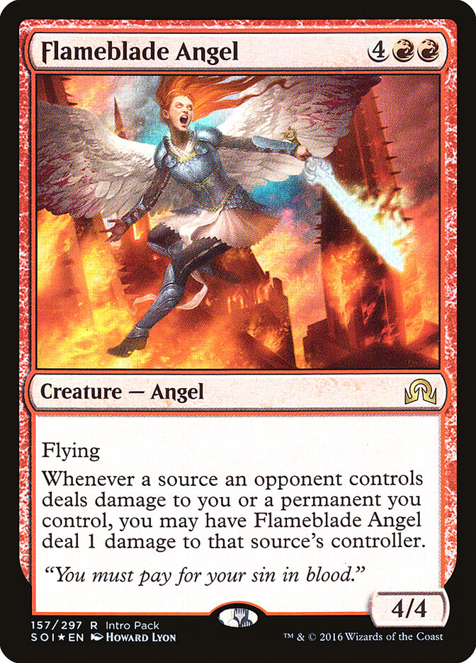 Flameblade Angel — Shadows over Innistrad Promos 157/89