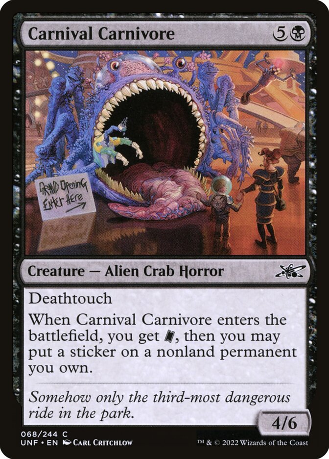 Carnival Carnivore — Unfinity 68/639