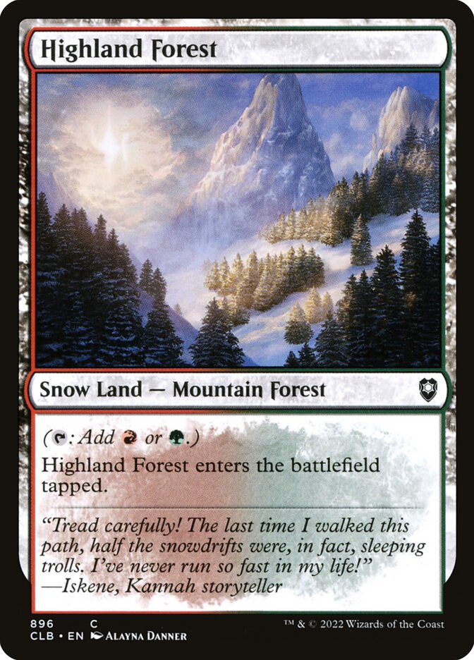 Highland Forest — Commander Legends: Battle for Baldur's Gate 896/936