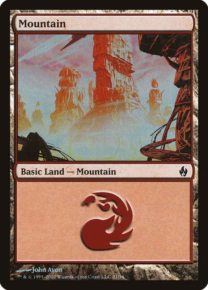 Mountain — Premium Deck Series: Fire and Lightning 31/34