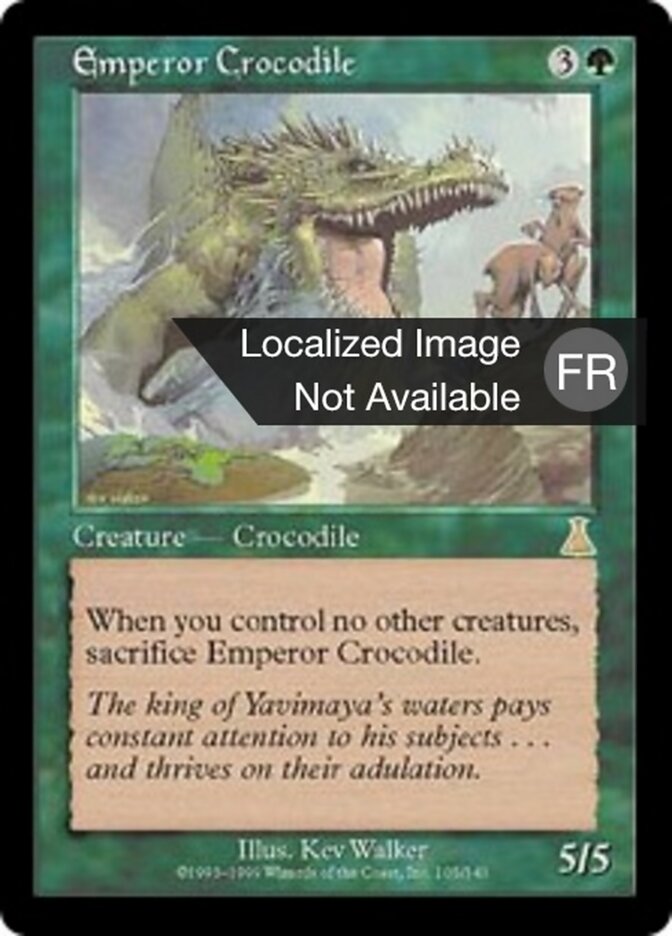 Crocodile Empereur — Urza's Destiny 105/143