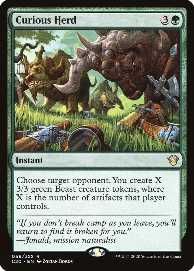 Curious Herd — Commander 2020 59/322