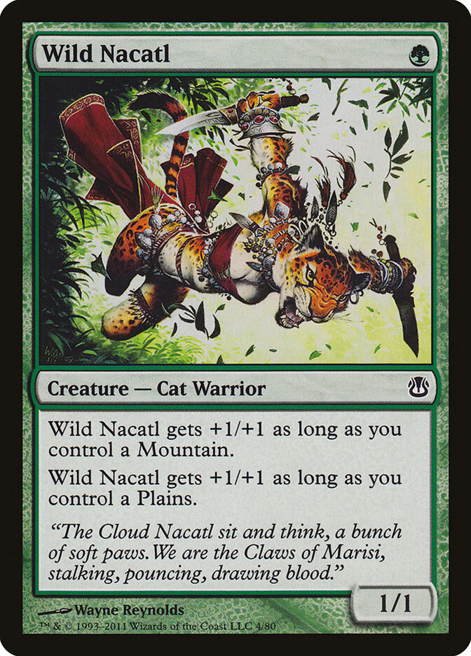 Wild Nacatl — Duel Decks: Ajani vs. Nicol Bolas 4/80
