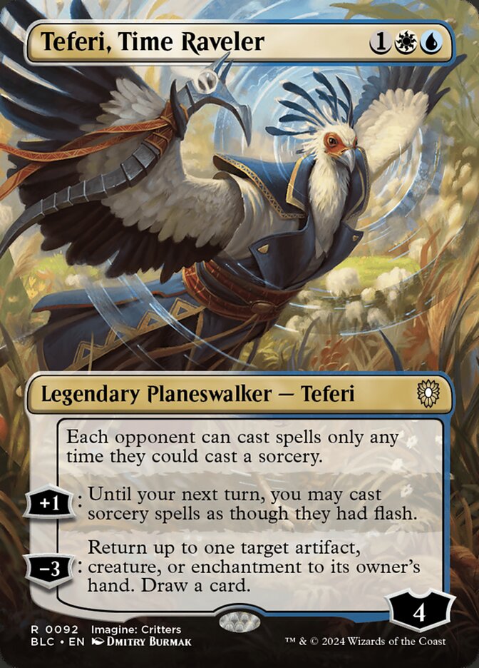 Teferi, Time Raveler — Bloomburrow Commander 92/356