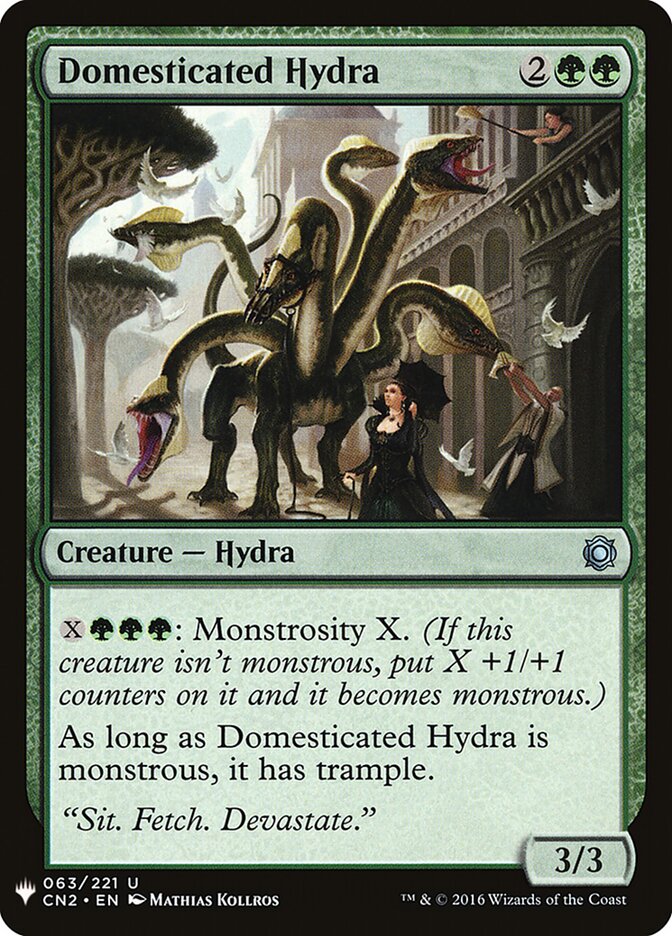 Domesticated Hydra — The List CN2-63/5581