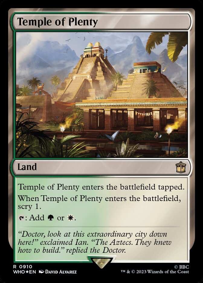 Temple of Plenty — Doctor Who 910/1178