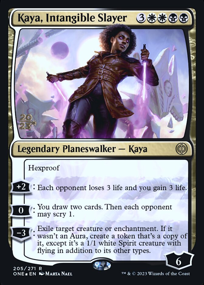 Kaya, Intangible Slayer — Phyrexia: All Will Be One Promos 205s/160
