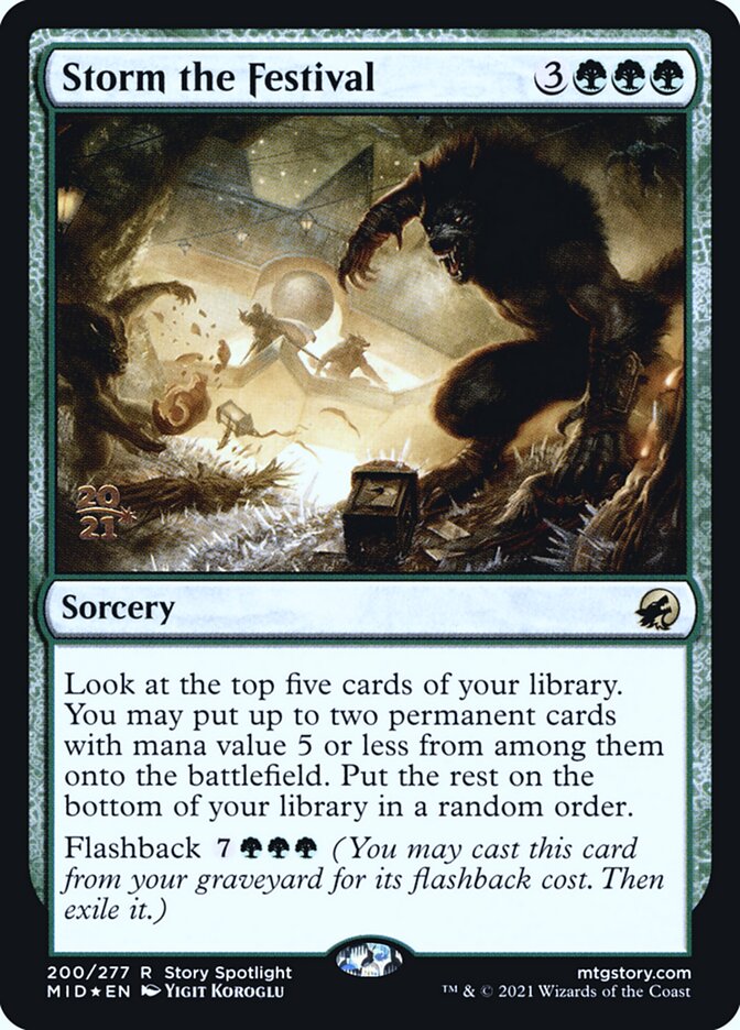 Storm the Festival — Innistrad: Midnight Hunt Promos 200s/155