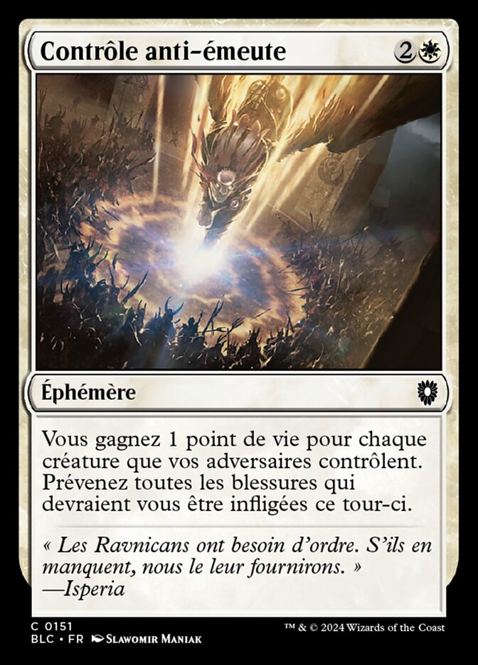 Contrôle anti-émeute — Bloomburrow Commander 151/356
