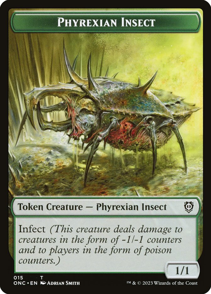 Phyrexian Insect — Phyrexia: All Will Be One Commander Tokens 15/23