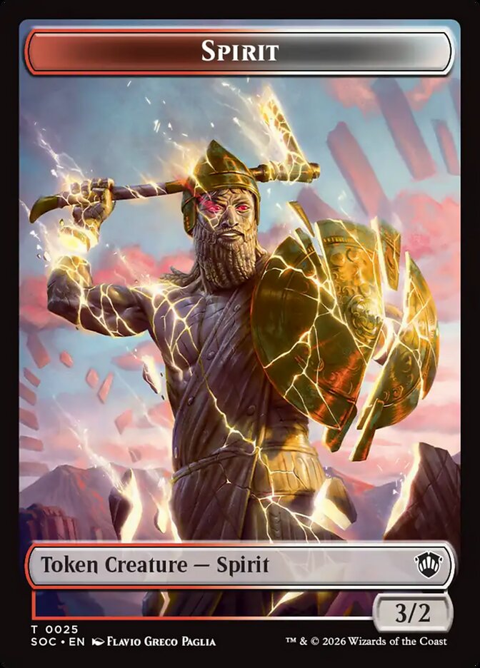 Spirit — Secrets of Strixhaven Commander Tokens 25/30