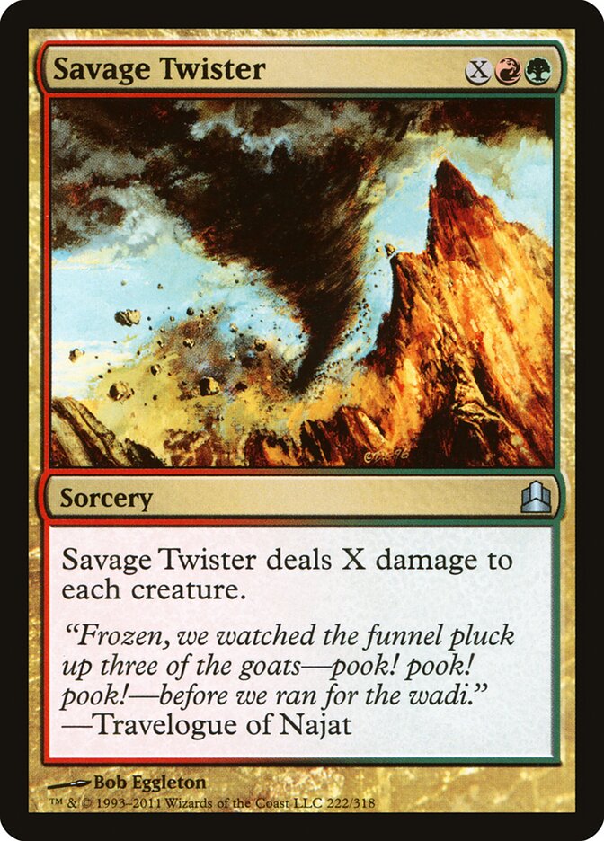 Savage Twister — Commander 2011 222/318
