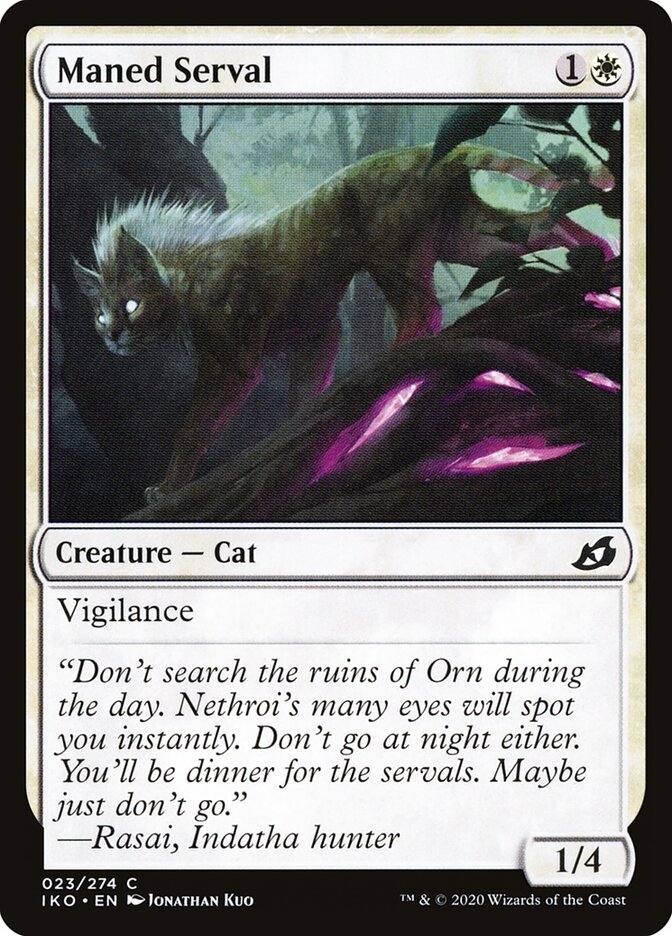 Maned Serval — Ikoria: Lair of Behemoths 23/388