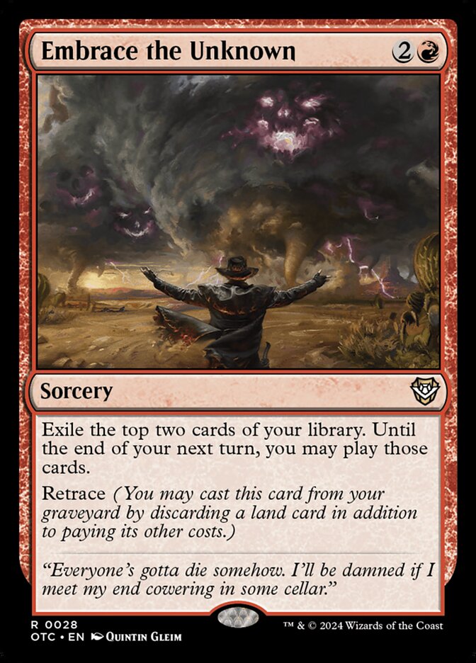 Embrace the Unknown — Outlaws of Thunder Junction Commander 28/342