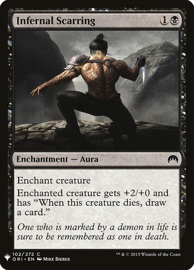 Infernal Scarring — The List ORI-102/5581