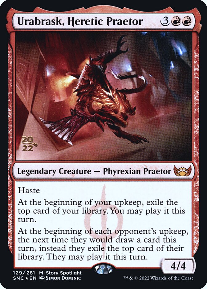 Urabrask, Heretic Praetor — Streets of New Capenna Promos 129s/161