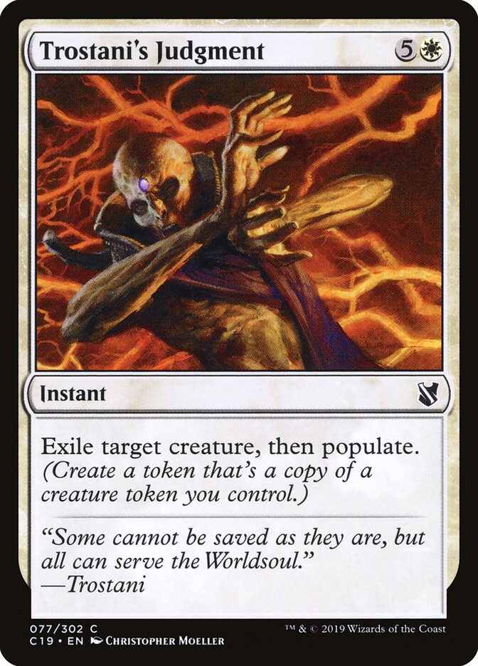 Jugement selon Trostani — Commander 2019 77/302