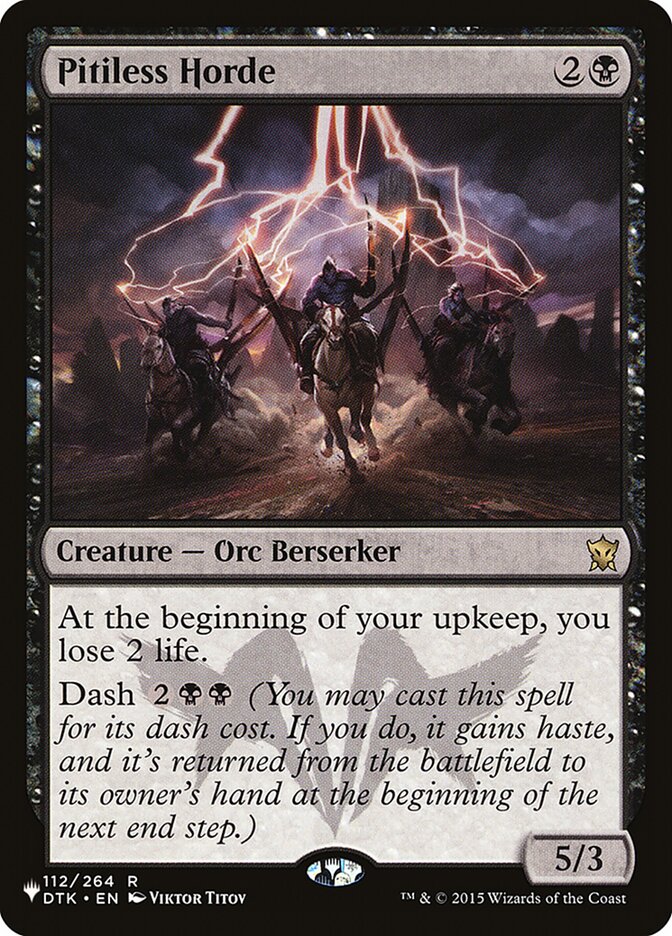 Pitiless Horde — The List DTK-112/5581