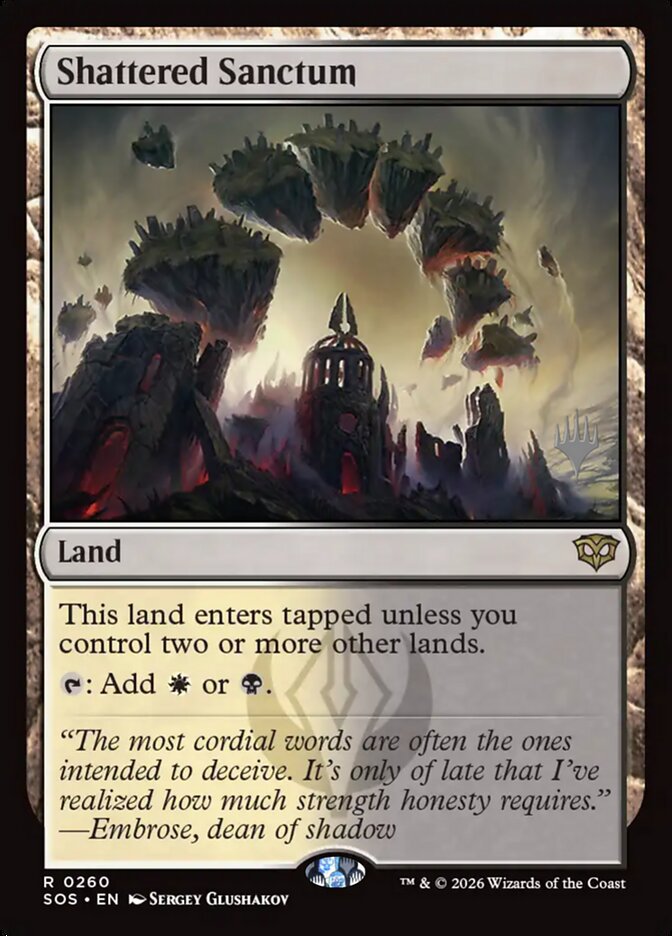 Shattered Sanctum — Secrets of Strixhaven Promos 260p/80